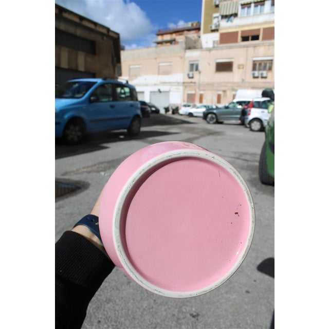 Blue Vintage Ceramic Vase, 1970 For Sale - Image 8 of 10