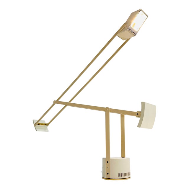 Vintage Italian White Tizio Table Lamp by Richard Sapper for Artemide, 1972 For Sale