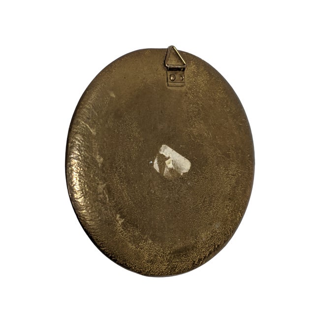 Mid 20th Century Vintage Greek Parthenon Enameled Brass Decorative Wall Hangings- Set of 2 For Sale - Image 5 of 12