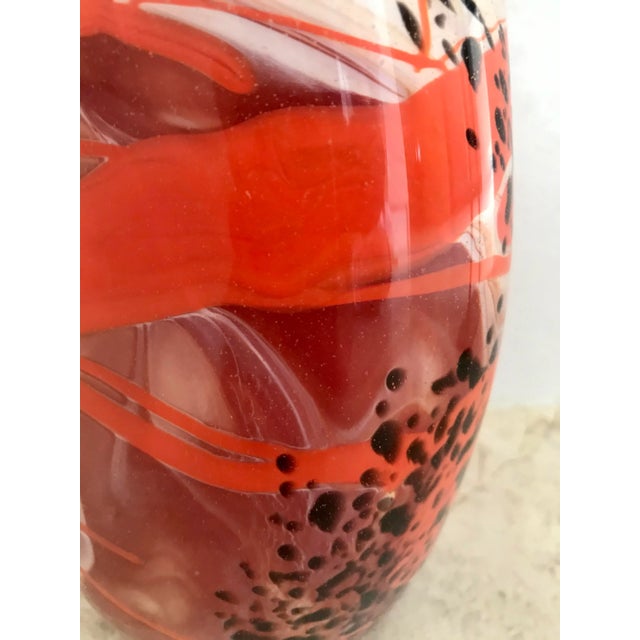 Glass Vintage Art Deco Murano Vase, 1940s For Sale - Image 7 of 11