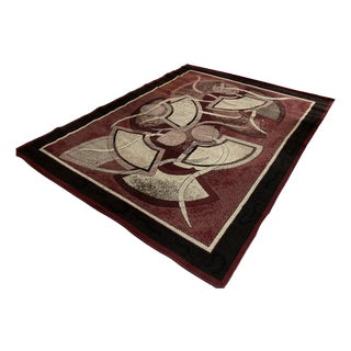 Vintage Abstract Decor Rug, 1980s For Sale