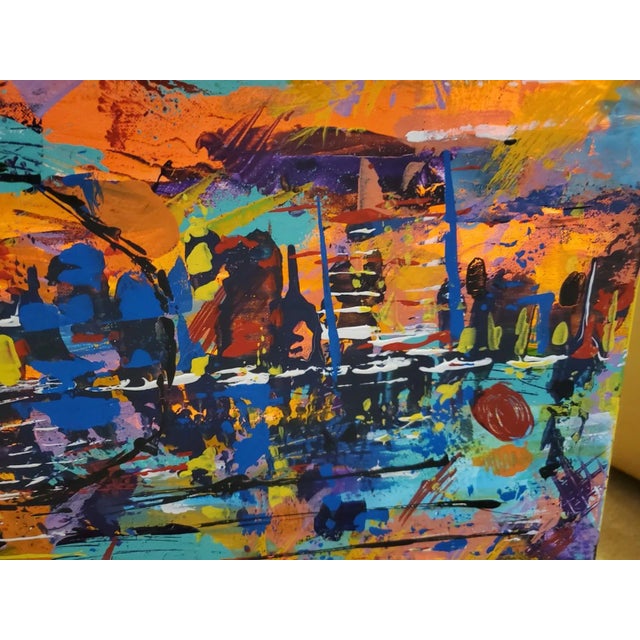 "The World Inside Your City" Contemporary Abstract Expressionist Acrylic Painting For Sale - Image 4 of 6