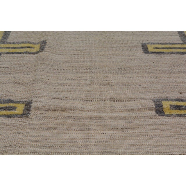 Moroccan Azilal Hand Knotted Wool Rug,6'X9'3" For Sale - Image 4 of 5