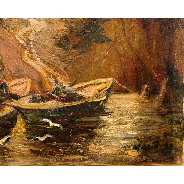 River Landscape Oil Painting, Ukrainian Soviet Art (1994) 43-53 For Sale - Image 6 of 6