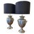 Pewter Table Lamps with Large Black Lampshades, 1970, Set of 2 For Sale - Image 18 of 18