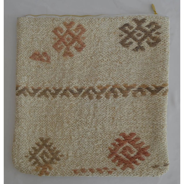Contemporary Hand-Woven Kilim Throw Pillow Cover For Sale - Image 3 of 5