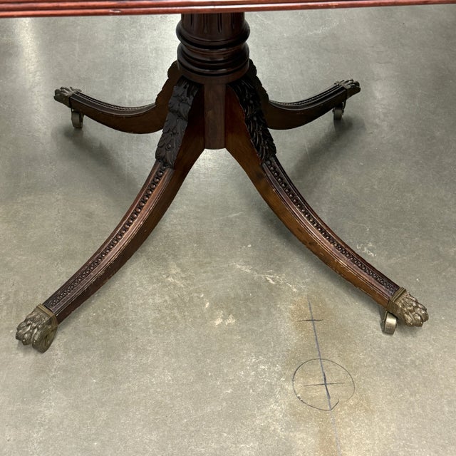 Vintage Double Pedestal Dining Table For Sale In Washington DC - Image 6 of 16