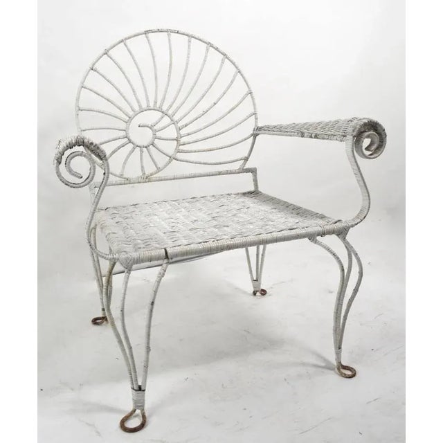 Mid 20th Century Nautilus Shell Back Arm Lounge Chair For Sale - Image 5 of 12