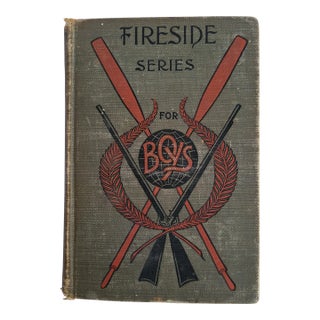 1856 Fireside Series for Boys Hardcover Linen Book For Sale
