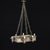 20th Century Metal Chandelier, Italy For Sale - Image 8 of 8