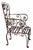 Vintage Wrought Iron Garden Chairs, Set/3 For Sale - Image 10 of 12