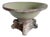 Vintage Italianate Terracotta & Celadon Glazed Pedestal Bowl For Sale