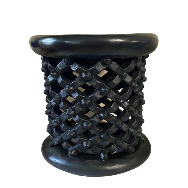 Vintage African Bamileke Spider Stool/Table 15.5" H For Sale In New York - Image 6 of 6