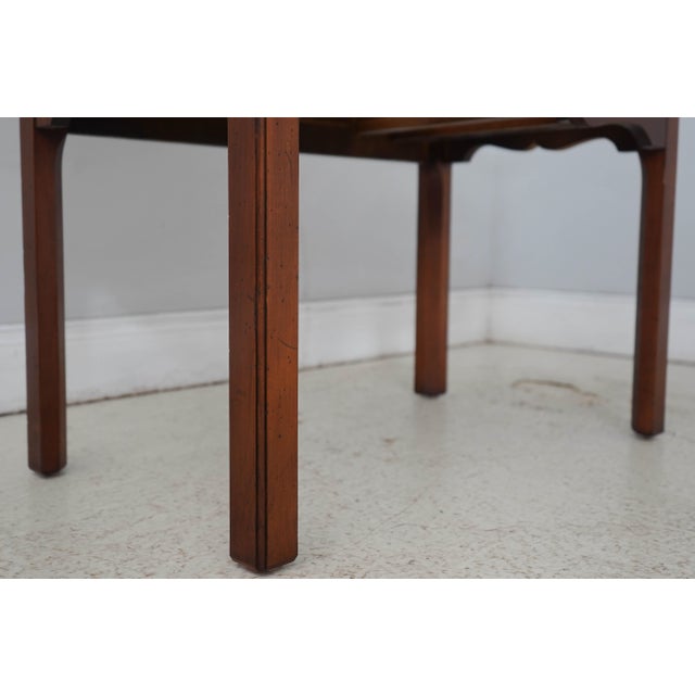 Hekman Cherry & Yew Wood 4 Drawer Lowboy For Sale - Image 9 of 17