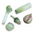 Vintage Trompe Loleil Ceramic Vegetable Decorative Objects - Set of 5 For Sale