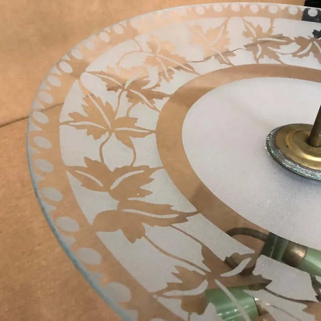 Metal 1950s Stilnovo Mid-Century Modern Pendant, Italy For Sale - Image 7 of 10