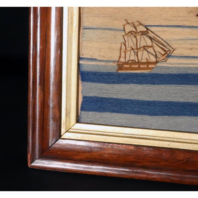 British Sailor's Woolwork of a Royal Navy White Fleet Frigate For Sale In Philadelphia - Image 6 of 12