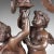 Victorian 1960s Victorian Revival Bronze Four Branch Girandole Candelabra For Sale - Image 3 of 7