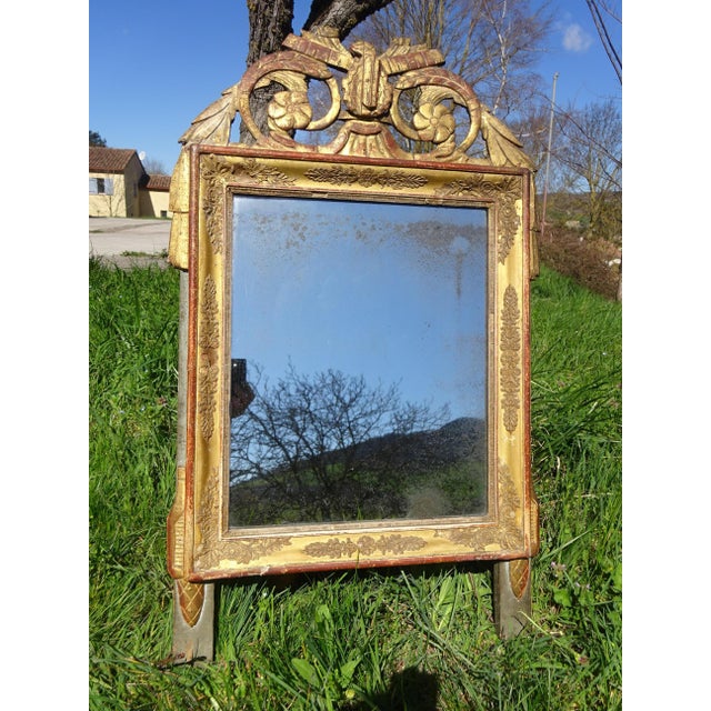Antique Louis XVI Style Mirror, 1800s For Sale - Image 17 of 18