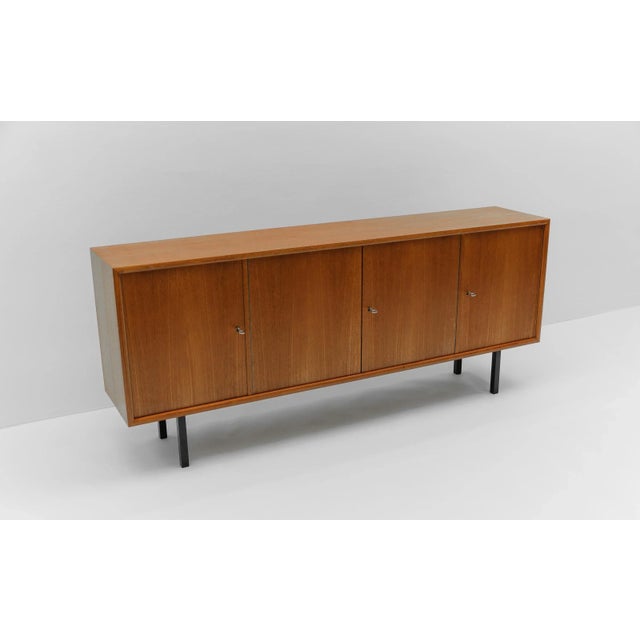 Mid-Century Modern Danish Teak 4-Door Sideboard, 1960s For Sale - Image 3 of 13