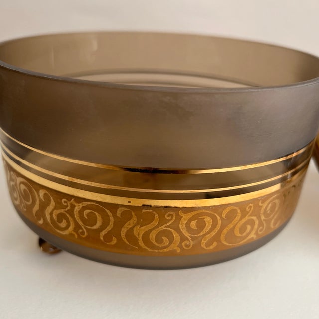 Vintage Lipper & Mann Glass Candy Dish With Lid For Sale In Washington DC - Image 6 of 13