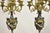 Vintage French Louis XV Style Brevettato Italy Brass & Marble Figural Clock Set For Sale - Image 9 of 16