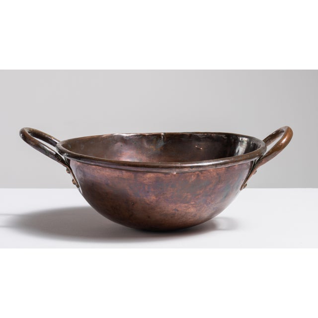 Metal 19th Century France Terra Cotta Copper Serving Piece For Sale - Image 7 of 15