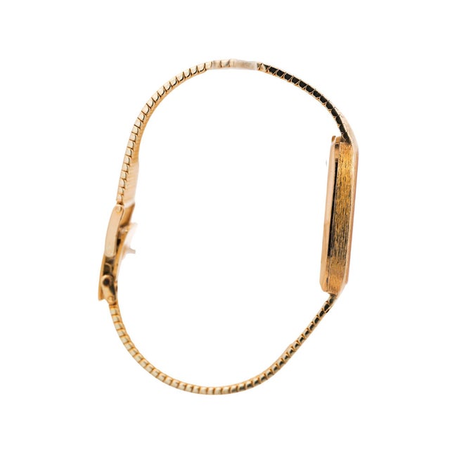 Metal Vintage Rolex Cellini 3807 Champagne Dial 18k Gold Manual Watch For Sale - Image 7 of 13