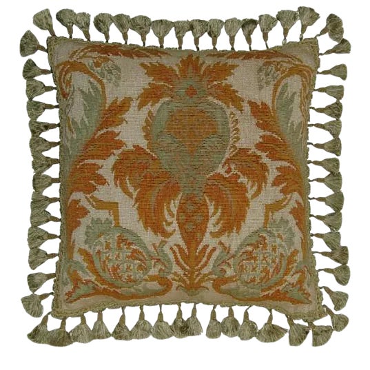 Aubusson Flourishes Throw Pillow For Sale
