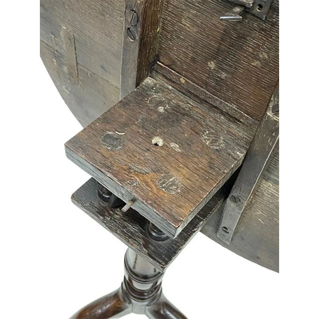 18th Century Dark Oak Tilt-Top Tripod Table For Sale - Image 5 of 11