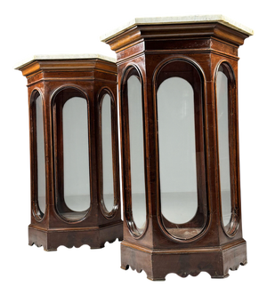 19th Century Italian Display Cases, Set of 2