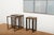 Vienna Secession Nesting Tables with Wooden Base, Brass Accents, and Oak Tops, Set of 4 For Sale - Image 13 of 14