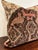 2020s Pillow Made from Antique Rug With Velvet Backing & Feather/Down Insert For Sale - Image 5 of 6