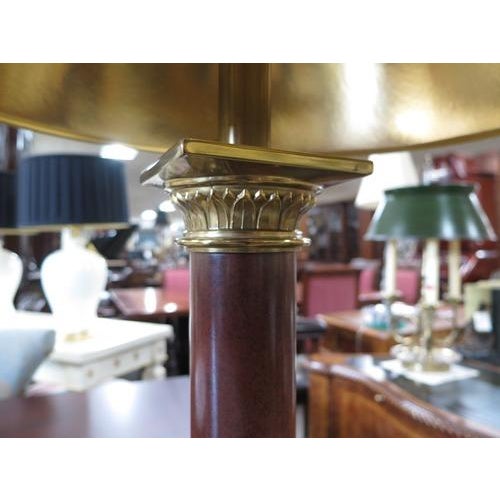 1990s 1990s Stiffel Brass & Faux Finish Lamp For Sale - Image 5 of 6