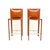 A beautiful pair of vintage Italian leather bar stools by Enrico Pellizzoni. They were made in Italy and date from around...