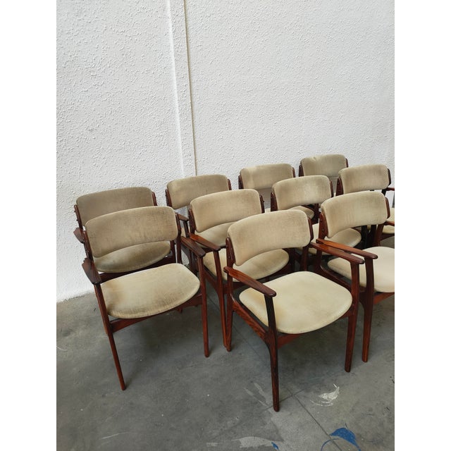 Mid-Century Chairs from Erik Buck, 1970, Set of 10 For Sale - Image 13 of 15