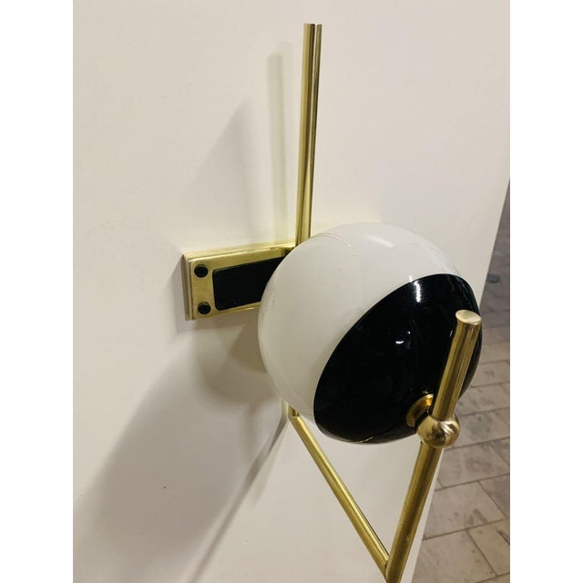 Gold Art Deco Brass Wall Lamp, Rome, Italy, 1942 For Sale - Image 8 of 8