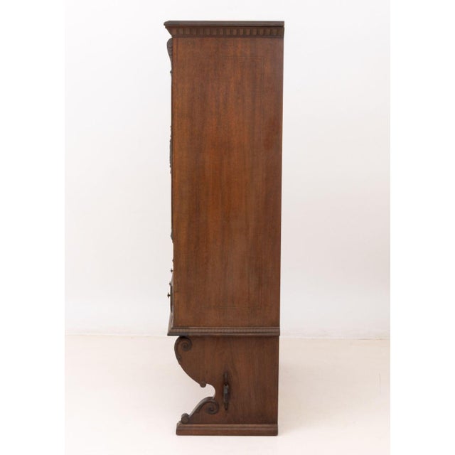 Renaissance Revival Walnut Linen Press For Sale - Image 9 of 10