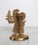 Hollywood Regency Vintage Brass Santa Claus Christmas Taper Candle Holder For Sale - Image 3 of 8