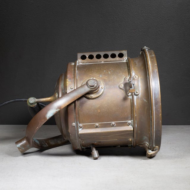 Antique the Rushmore Industrial Searchlight c.1905 For Sale - Image 4 of 9