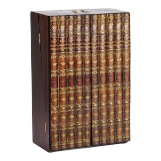 A English Leather-Bound Bar For Sale
