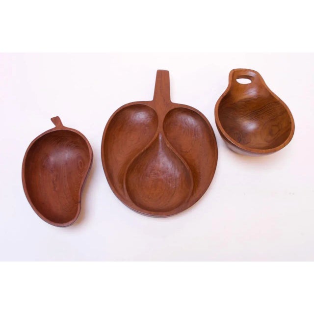 Collection of Three Vintage Teak Serving Pieces Including Designs by Laurs Jensen for Odense For Sale - Image 13 of 13