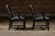 Spanish Pair of Black Leather Revival Armchairs With Nailhead Trim For Sale - Image 3 of 12