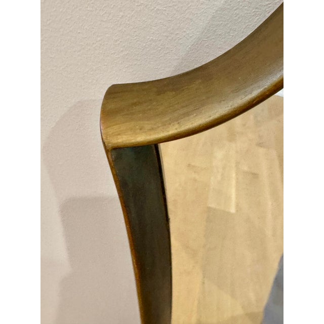 1970s 1970s LaBarge Attributed Sculptural Gilt Wood Shield Wall Mirror For Sale - Image 5 of 8