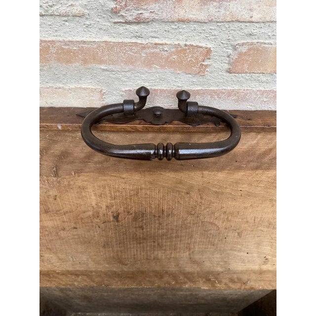 Early 20th Century French Hand-Carved Wooden Trunk For Sale - Image 6 of 13