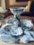 Vintage Maitland-Smith Blue and White Porcelain Pickle Stand Sweetmeat Dish – Bonnin & Morris Style – Seashell Coral Motif For Sale - Image 9 of 10