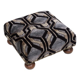 Art Deco Tapestry Footstool For Sale