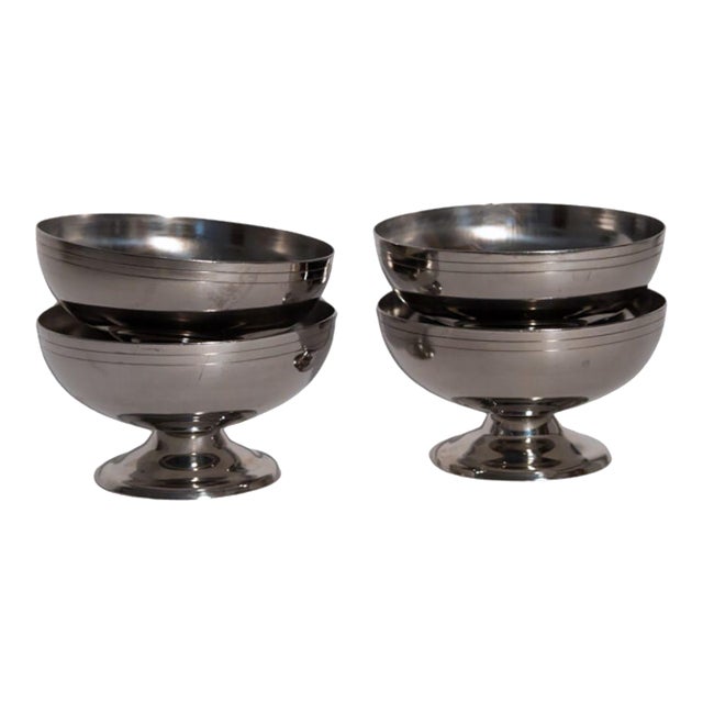 Vintage French Dessert Coupes- Set of 4 For Sale