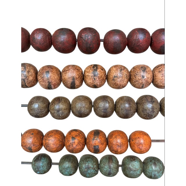 Vintage Mongolian Abacus Counting Frame For Sale - Image 4 of 12