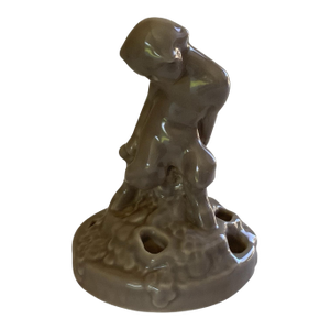 Antique Rookwood Pottery Porcelain Art Deco/Arts & Crafts Faun & Turtle Flower Frog Made in Usa 1916